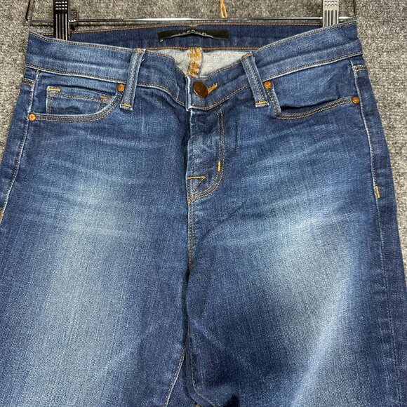 J Brand Jeans Womens 26 Alta Capri Cotton Stretch Distressed Knees Holes - Picture 3 of 11